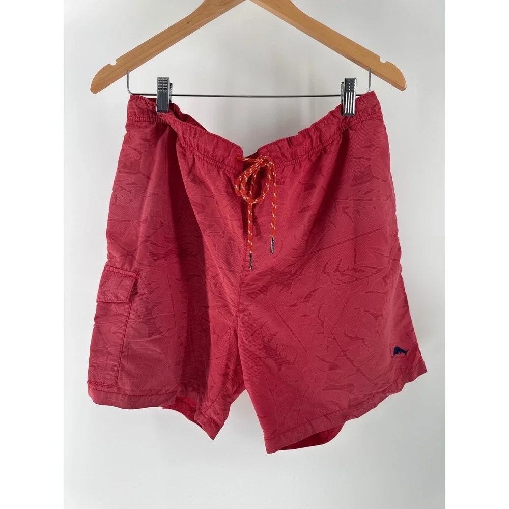 Tommy Bahama‎ Swim Trunks Mens Large Lot Teal Red Tropical Beach Bundle